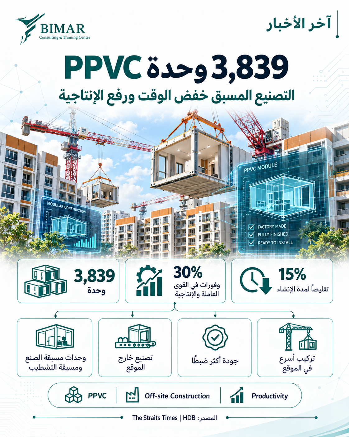 مشروع Garden Bloom في سنغافورة يوظف BIM وPPVC ويحصد تكريم HDB Awards 2026