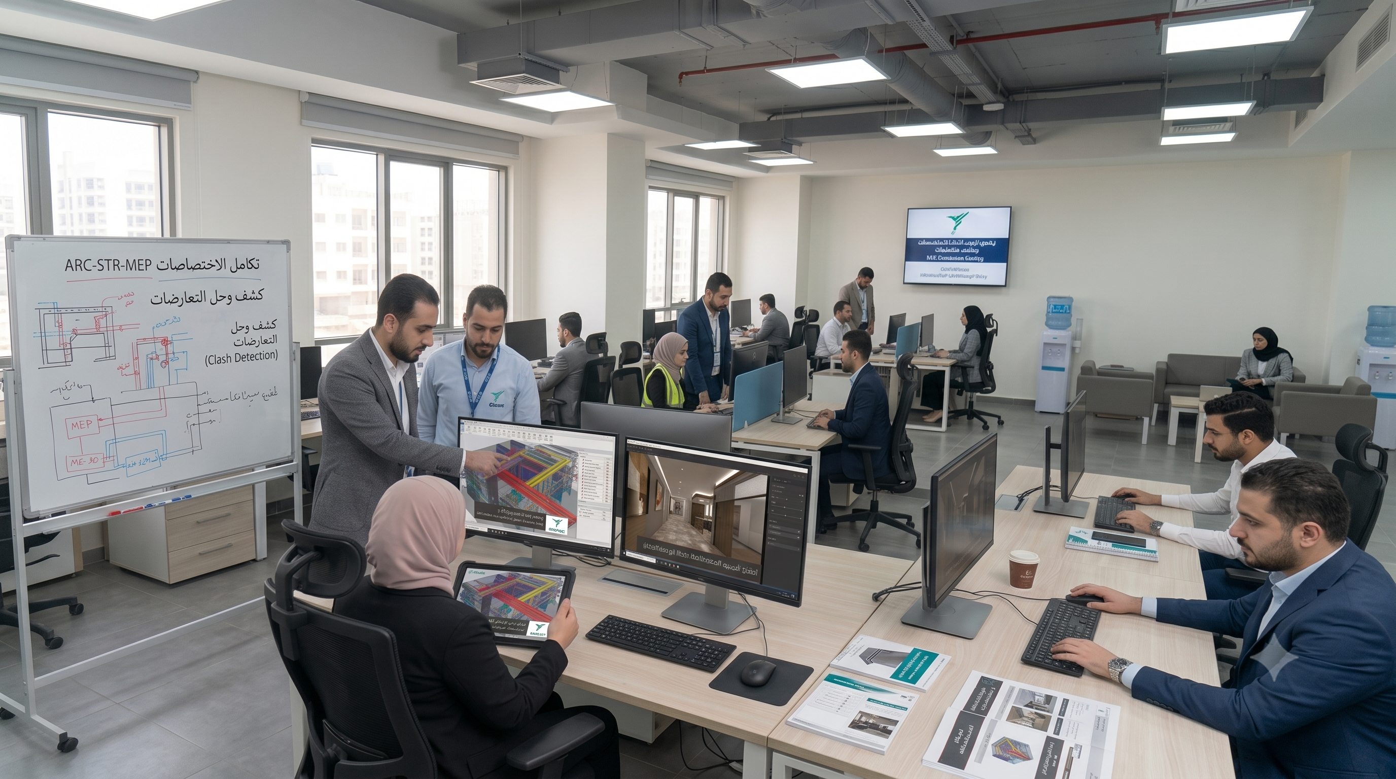 تدريب مهندسي الشركة العامة للدراسات والاستشارات الهندسية لاعتماد الـ BIM